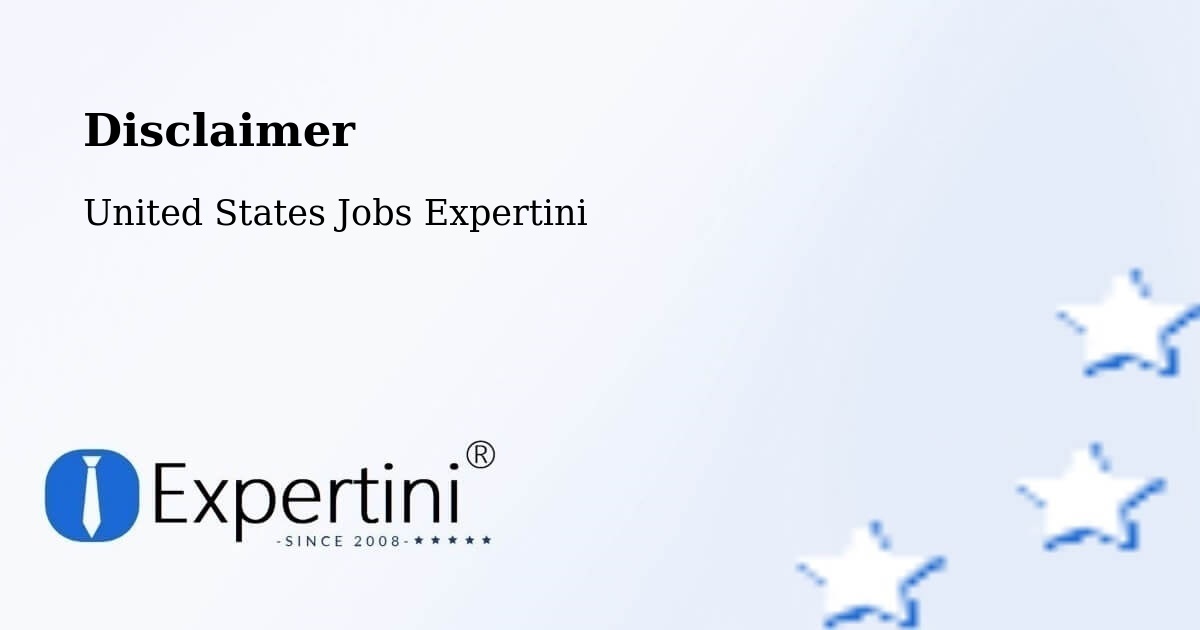 Disclaimer – Gaffney - United States Jobs Expertini